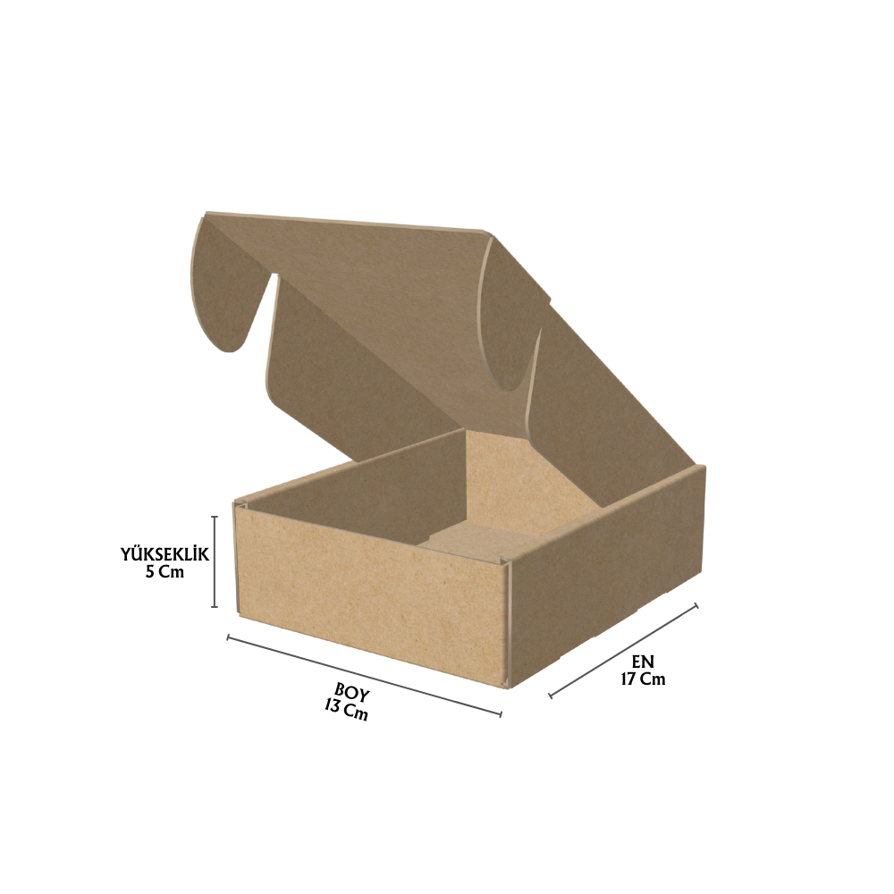 17x13x5 cm Kilitli E-Ticaret Kargo Kutusu