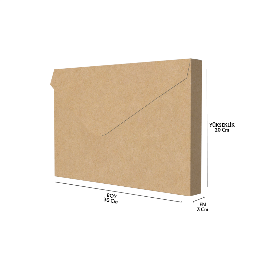 20x30x3 cm Karton Dosya Cebi