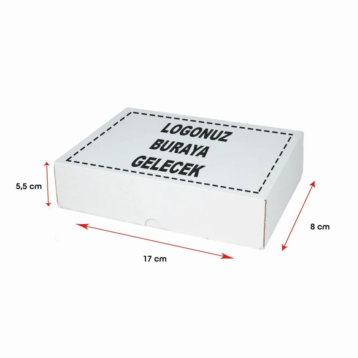 Baskılı E-Ticaret Kargo Kutusu (Küçük Desi) – Esmer – 17x8x5,5 cm – 100'lü Paket