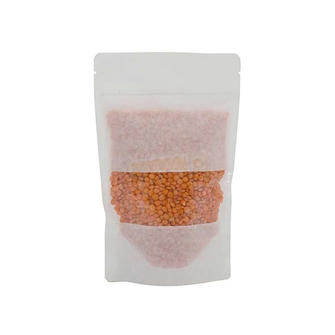 13x22,5+3,5 cm Dar Pencereli Beyaz Doypack – 100'lü Paket