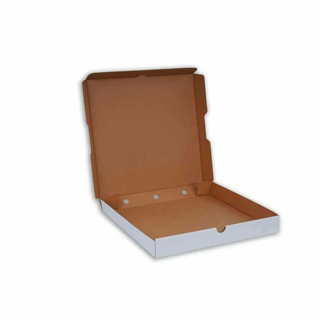 32x32x5 cm Pizza Kutusu – Beyaz – 100'lü Paket