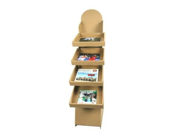 56x24,5x154 cm Esmer Stand Tek Raflı – 1 Adet
