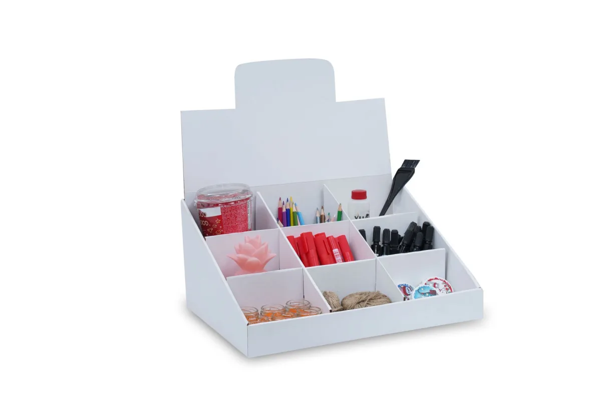 30x40x41 cm Beyaz Masa Üstü Stand – 1 Adet