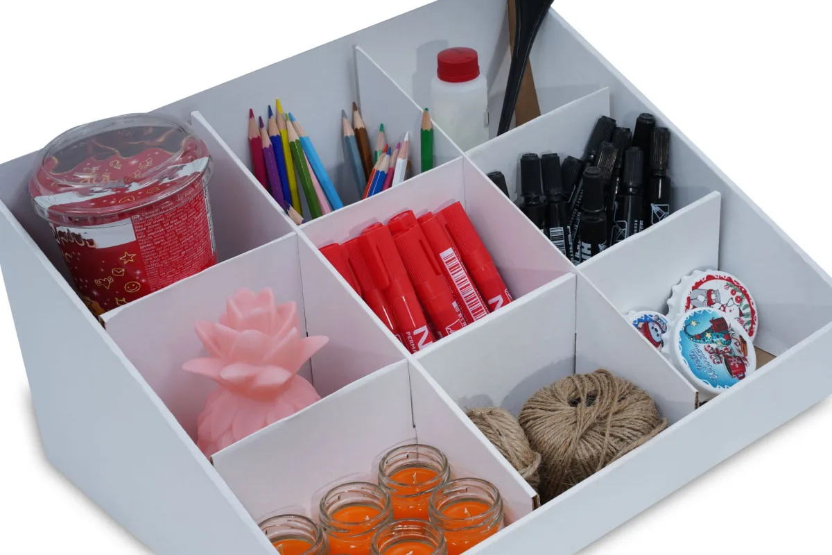 26x19x59 cm Beyaz Masa Üstü Stand – 1 Adet